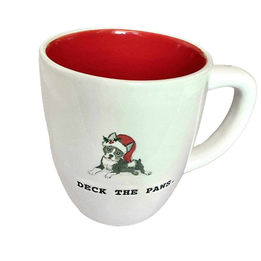 Rae Dunn Mug Deck The Paws Christmas Dog